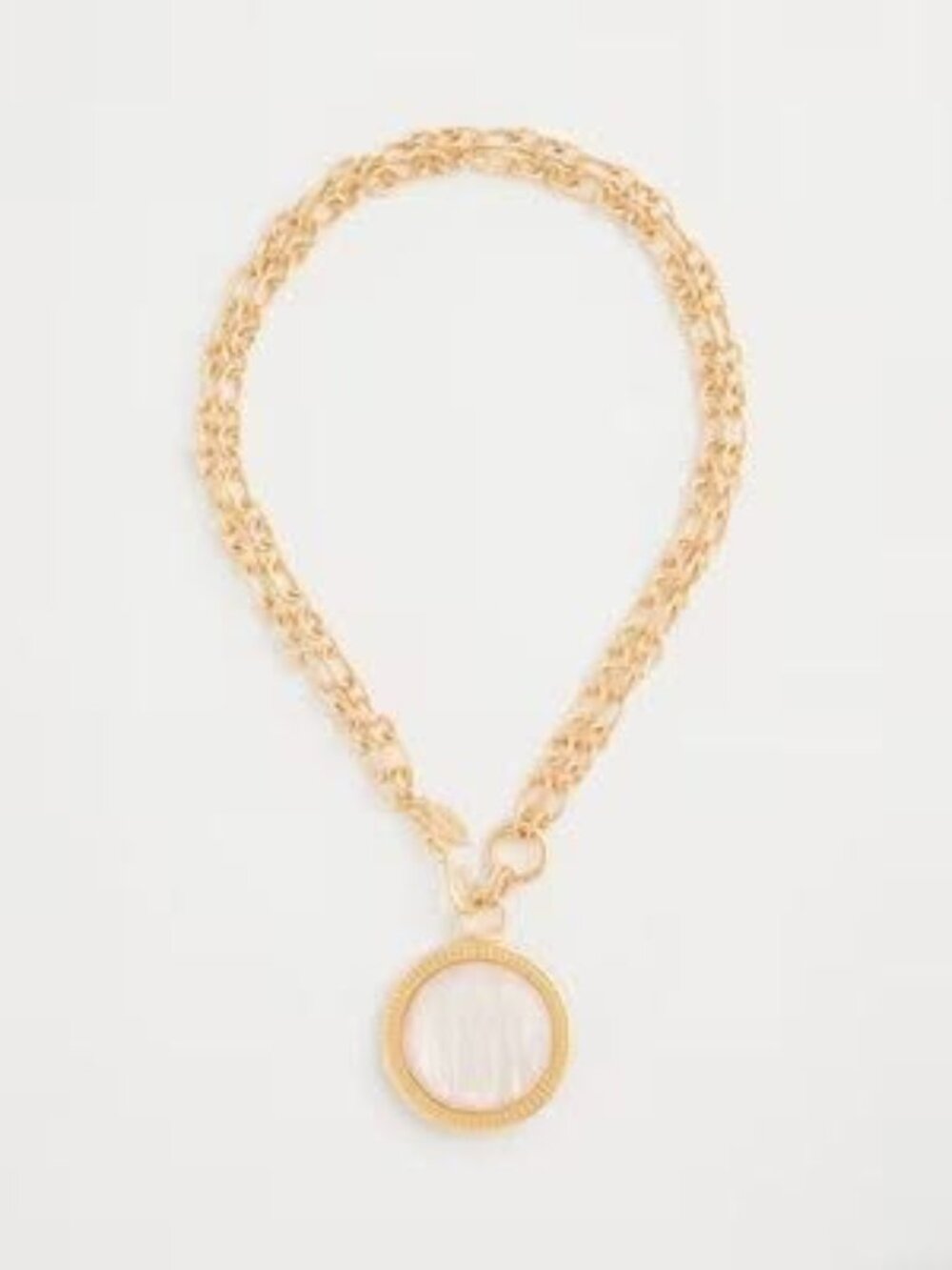 CHICO'S Reversible Swan Pendant Necklace.